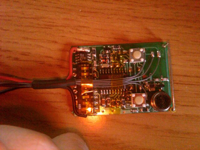 cableado del mando a distancia de garaje